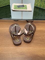 Kitlife Gucci Interlocking G Web Sandals Brown & Beige - 3