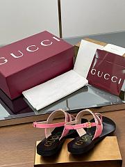 Kitlife Gucci Interlocking G Web Sandals Black & Pink - 3