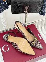 Kitlife Gucci Classic Horsebit Rhinestone Leopard High Heels 85mm  - 6