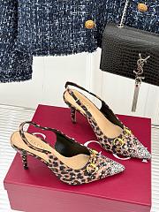 Kitlife Gucci Classic Horsebit Rhinestone Leopard High Heels 85mm  - 2