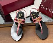 Kitlife Gucci Interlocking G Web Sandals Black & Pink - 1