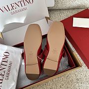 Kitlife Valentino Garavani Ballerines Mary Jane Flats Red Patent Leather  - 3