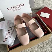 Kitlife Valentino Garavani Ballerines Mary Jane Flats Pink Patent Leather  - 1