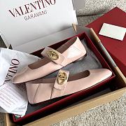Kitlife Valentino Garavani Ballerines Mary Jane Flats Pink Patent Leather  - 6