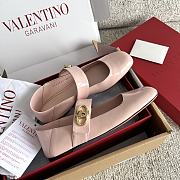 Kitlife Valentino Garavani Ballerines Mary Jane Flats Pink Patent Leather  - 5
