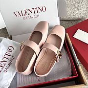 Kitlife Valentino Garavani Ballerines Mary Jane Flats Pink Patent Leather  - 3