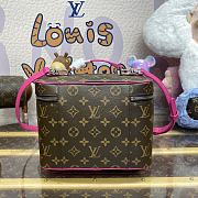 Kitlife Louis Vuitton Nice BB Toiletry Pouch Monogram Canvas Pink M42265 24x18x14.5cm - 2