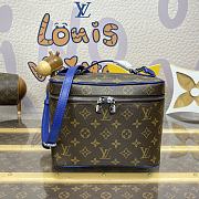 Kitlife Louis Vuitton Nice BB Toiletry Pouch Monogram Canvas Blue M12668 24x18x14.5cm - 1