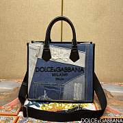 Kitlife Dolce & Gabban Crossbody Blue Denim Bag 31x27x15cm - 1