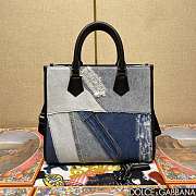 Kitlife Dolce & Gabban Crossbody Blue Denim Bag 31x27x15cm - 4