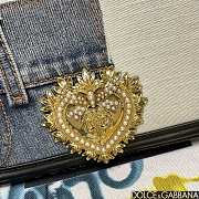 Kitlife Dolce & Gabbana Crossbody Denim Bag 21x5x13.5cm - 2