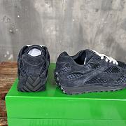 Kitlife Bottega Veneta Orbit Suede, Mesh and Leather Sneakers Black - 5