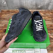 Kitlife Bottega Veneta Orbit Suede, Mesh and Leather Sneakers Black - 4