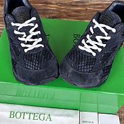 Kitlife Bottega Veneta Orbit Suede, Mesh and Leather Sneakers Black - 3