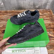 Kitlife Bottega Veneta Orbit Suede, Mesh and Leather Sneakers Black - 2