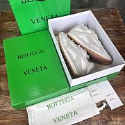 Kitlife Bottega Veneta Orbit Suede, Mesh and Leather Sneakers Grey & White  - 6