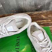 Kitlife Bottega Veneta Orbit Suede, Mesh and Leather Sneakers Grey & White  - 2