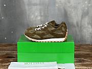 Kitlife Bottega Veneta Orbit Suede, Mesh and Leather Sneakers Green Olive - 1