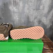 Kitlife Bottega Veneta Orbit Suede, Mesh and Leather Sneakers Green Olive - 6