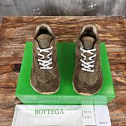 Kitlife Bottega Veneta Orbit Suede, Mesh and Leather Sneakers Green Olive - 4