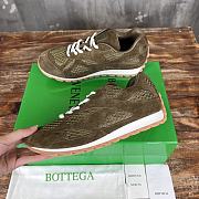 Kitlife Bottega Veneta Orbit Suede, Mesh and Leather Sneakers Green Olive - 2