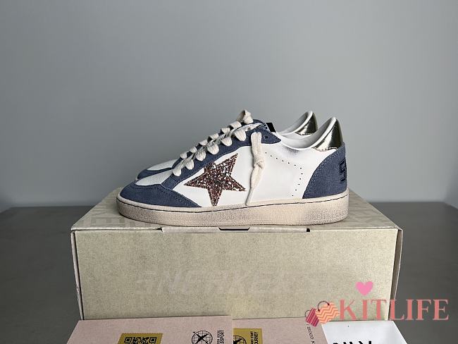 Kitlife Golden Goose Deluxe Brand Sneakers Blue & White - 1