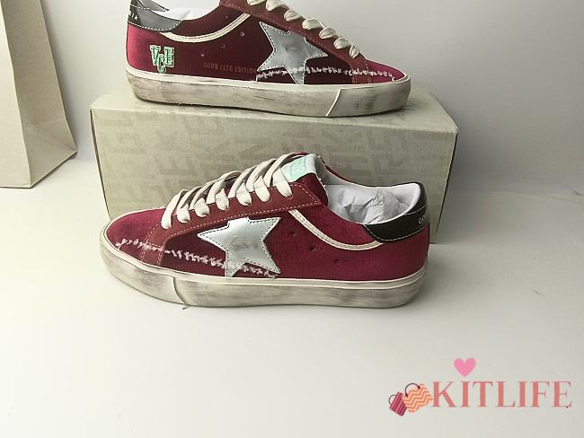Kitlife Golden Goose Histar Sneakers Red & White Star - 1