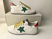 Kitlife Golden Goose Ballstar Sneakers White & Green Star - 5