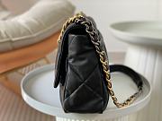 Kitlife Chanel 19 Medium Flap Bag Black AS1161 30x20x10cm - 6