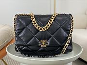 Kitlife Chanel 19 Maxi Flap Bag Black AS1162 36x11x25cm - 1