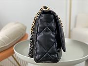 Kitlife Chanel 19 Maxi Flap Bag Black AS1162 36x11x25cm - 6