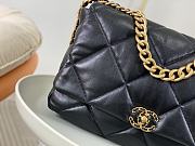 Kitlife Chanel 19 Maxi Flap Bag Black AS1162 36x11x25cm - 2
