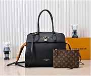 Kitlife Louis Vuitton City Steamer MM Bag Black M12005 30x36x17cm - 1