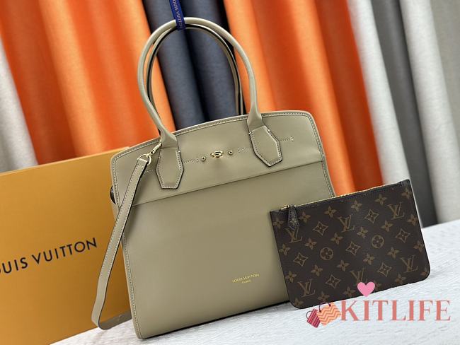 Kitlife Louis Vuitton City Steamer MM Bag Beige M12337 30x36x17cm - 1