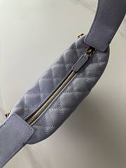 Kitlife Chanel Pouch Purple Grained Calfskin Imitation Pearl Gold Tone Metal 19x20x4cm  - 4