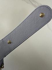 Kitlife Chanel Pouch Purple Grained Calfskin Imitation Pearl Gold Tone Metal 19x20x4cm  - 3