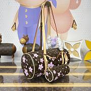Kitlife Louis Vuitton x TM Papillon Bag Cherry Blossom Monogram Coated Canvas M13097 27x11x13cm - 6
