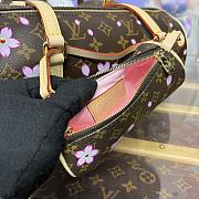 Kitlife Louis Vuitton x TM Papillon Bag Cherry Blossom Monogram Coated Canvas M13097 27x11x13cm - 3