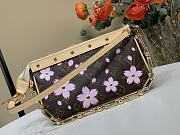 Kitlife Louis Vuitton x TM Pochette Accessoires Bag Cherry Blossom Monogram Canvas Brown M13666 22x13x4cm - 6