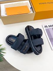 Kitlife Louis Vuitton Pool Pillow Flat Comfort Mule Black - 6
