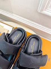 Kitlife Louis Vuitton Pool Pillow Flat Comfort Mule Black - 2