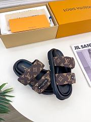 Kitlife Louis Vuitton Pool Pillow Flat Comfort Mule Brown - 5