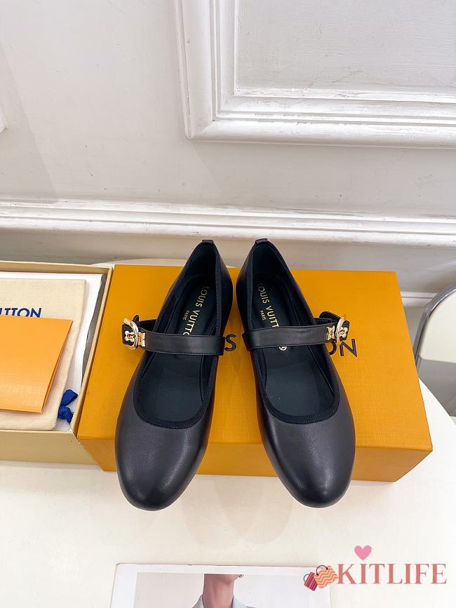 Kitlife Louis Vuitton  X TM Romy Ballet Shoes Black - 1