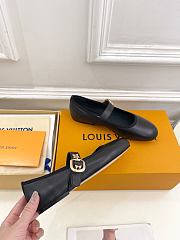 Kitlife Louis Vuitton  X TM Romy Ballet Shoes Black - 5