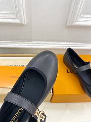 Kitlife Louis Vuitton  X TM Romy Ballet Shoes Black - 4