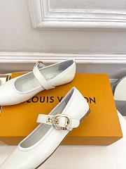 Kitlife Louis Vuitton X TM Romy Ballet Shoes White - 3