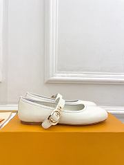 Kitlife Louis Vuitton X TM Romy Ballet Shoes White - 2