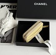 Kitlife Chanel Classic Quilted Zip Coin Purse Yellow 7.5x11x2cm - 6