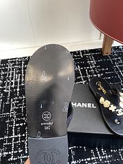 Kitlife Chanel Black Thongs Tweed & Metal - 2
