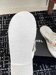 Kitlife Chanel Thongs Lambskin & Metal White - 6